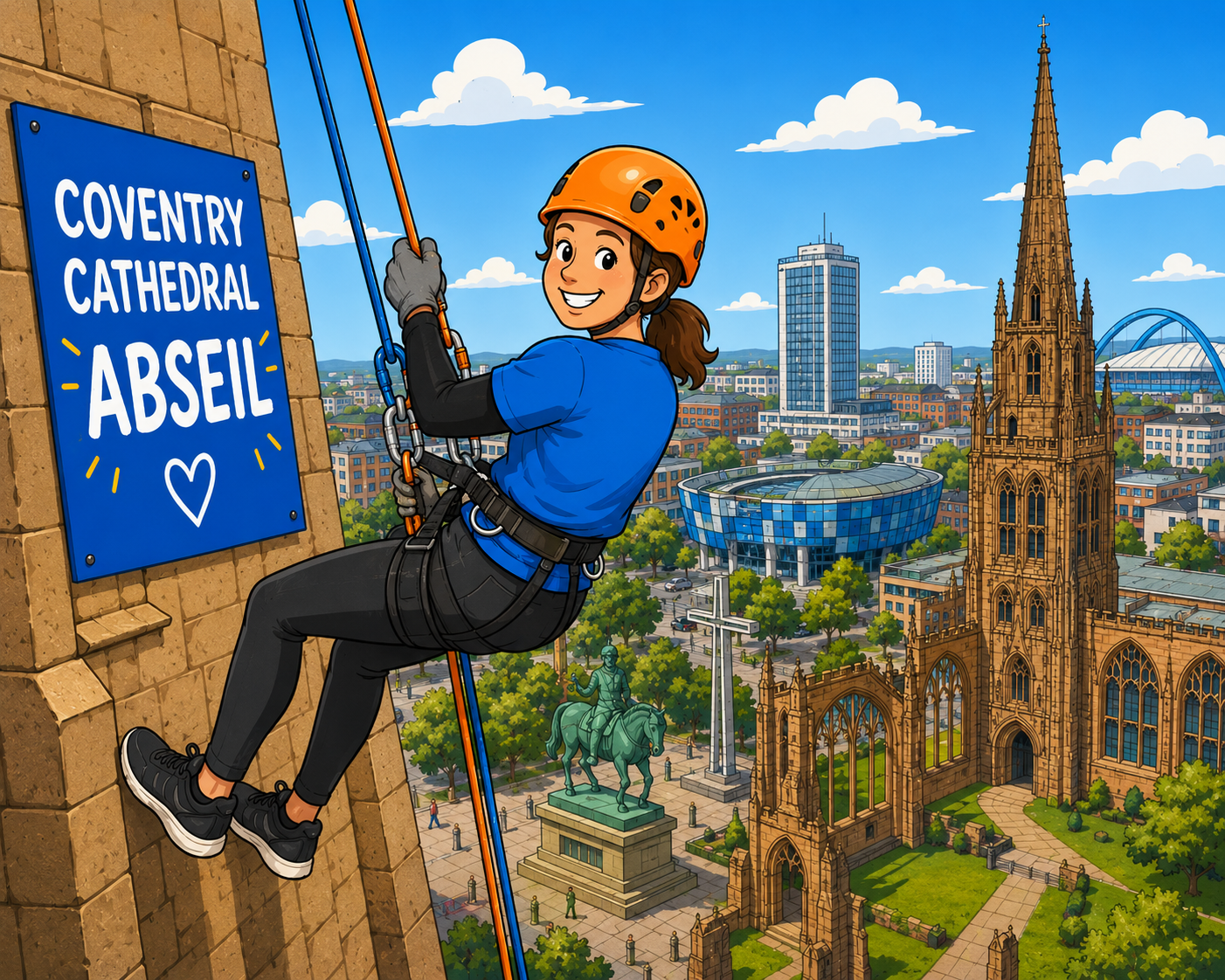 Coventry Cathedral Abseil