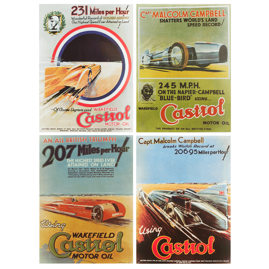 Castrol Landspeed Poster Set