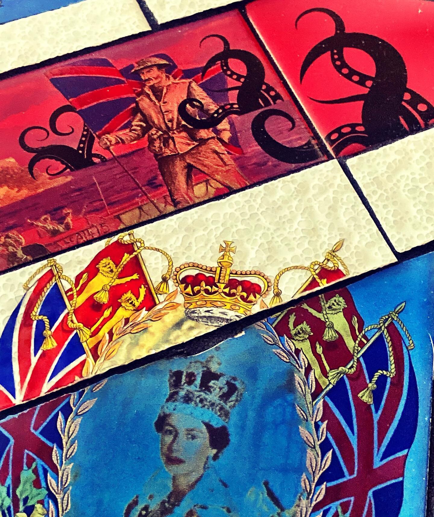 Sneak preview of my latest piece &lsquo;Some Monarchs Do &lsquo;Ave &lsquo;Em&rsquo; to celebrate the #jubilee . &lsquo;Art Save the Queen&rsquo; will take place at @oxotowerwharf on London&rsquo;s South Bank. Curated by @adlibgallery this exhibition