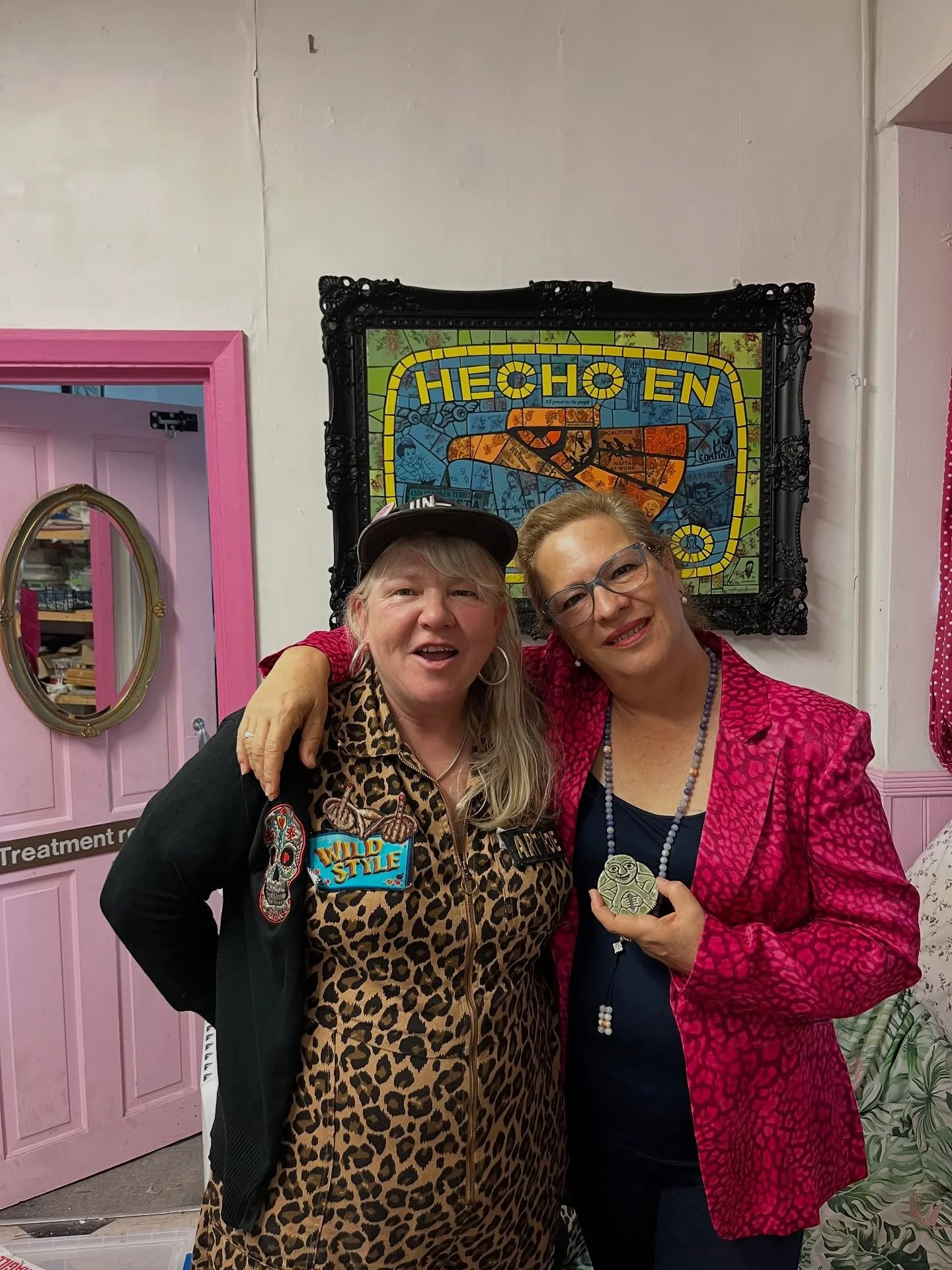 Yesterday it was such an honour to show The UK&rsquo;s Mexican Ambassador and her team around my house and studio. @josefagbom2 has a Masters in Transformative Art so it was privilege to talk to her about my previous art projects in Mexico City with 