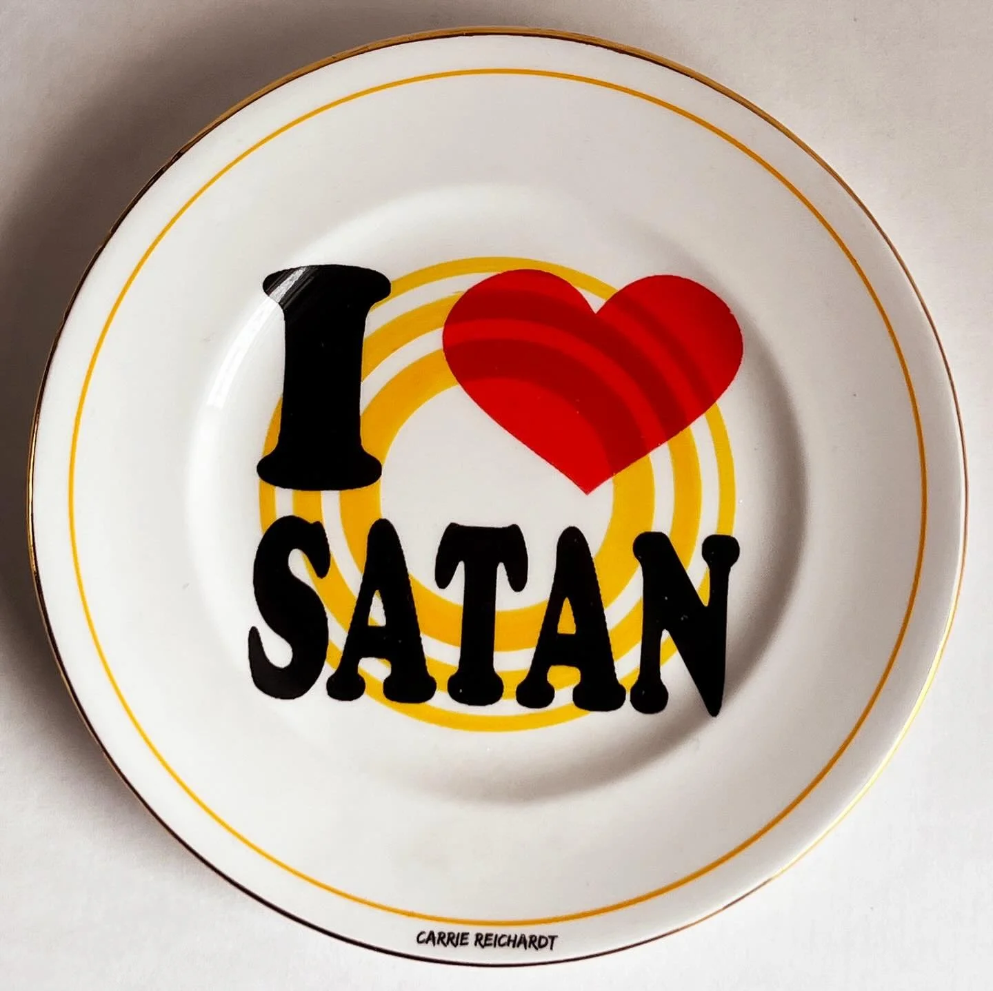 Digging out all my old plates and finding the ones appropriate for this years @satanicfleamarket !!! Last time I was at this art market was in 2016. It&rsquo;s now a huge 5 floored event at @electrowerkz_ and only &pound;4 to get in. Rammed with inte