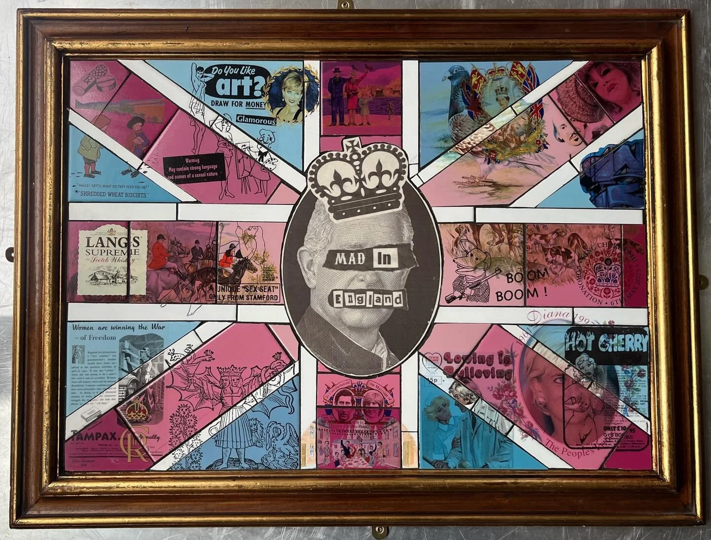 Last few hours to win this piece for just a &pound;10 !!! All money going to the @bigissueuk . Go to @camdenoag bio for details on how to win or enter to win lots of other incredible pieces by @subvertiser , @houseoflucyart @shubyart @lollygoldink @g