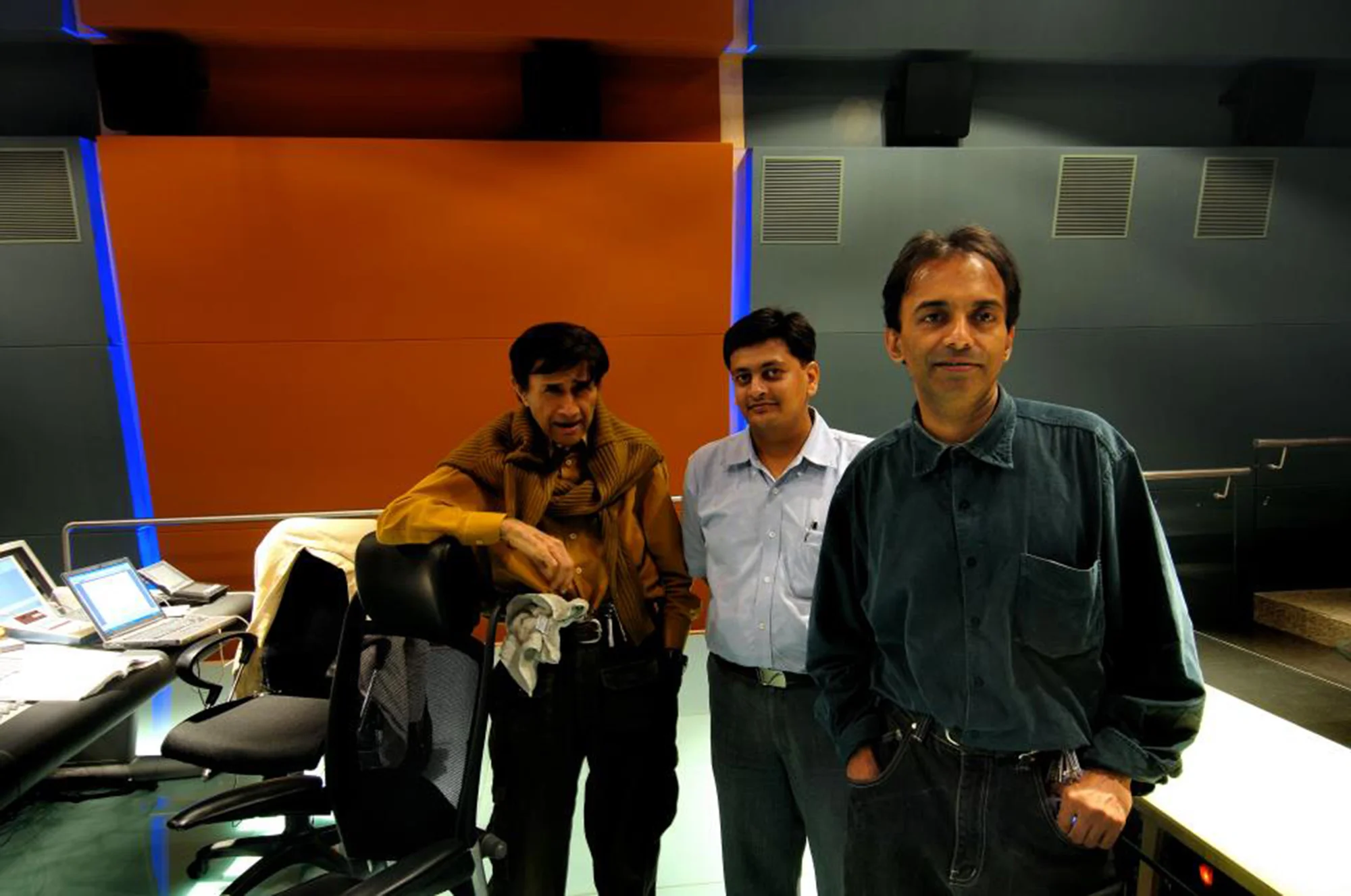 THE FIRM pays heartfelt tribute to the great legend Dev Anand on his sad demise today : In photo (Arch. Vishal Shah at Project Anand Studios) - 3rd December 2011