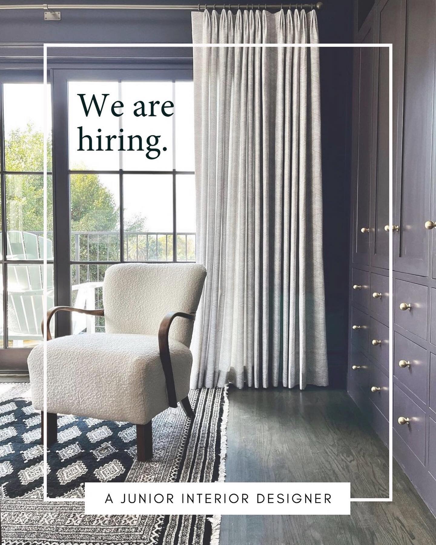 We&rsquo;re hiring a Junior Interior Designer to join our team in the South Bay Area of Los Angeles. Must be local. Details in profile link. Sound like a fit? We&rsquo;re excited to hear from you!

#interiordesigner #nowhiring #hiringlosangeles #juni