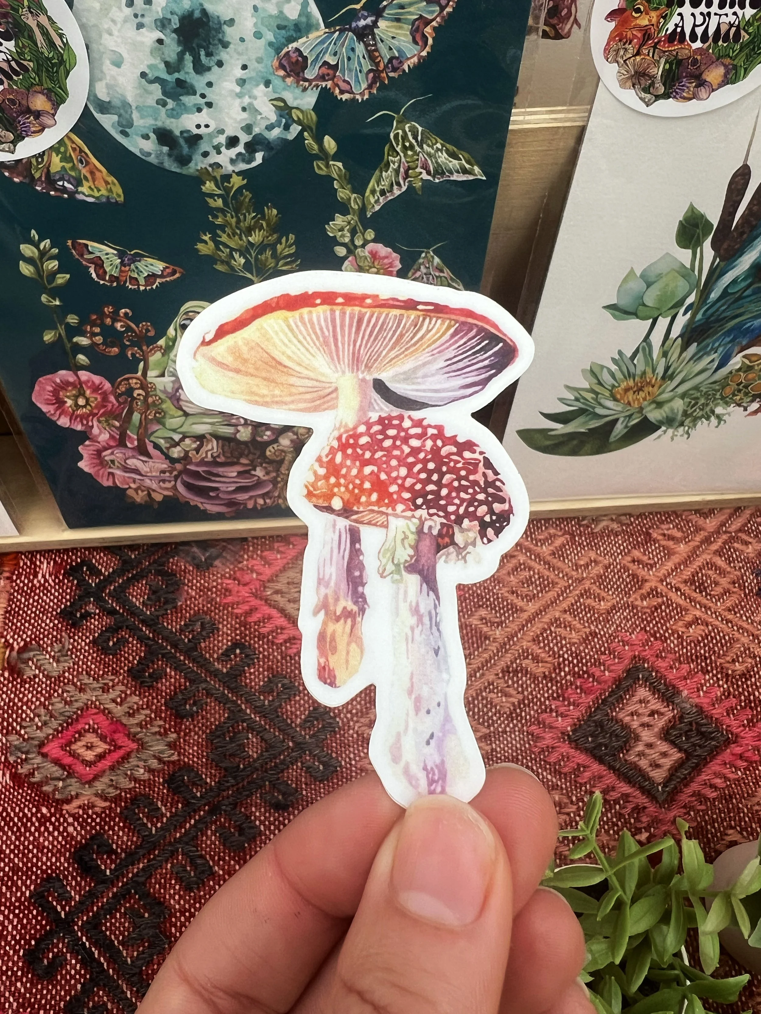 Mushroom sticker