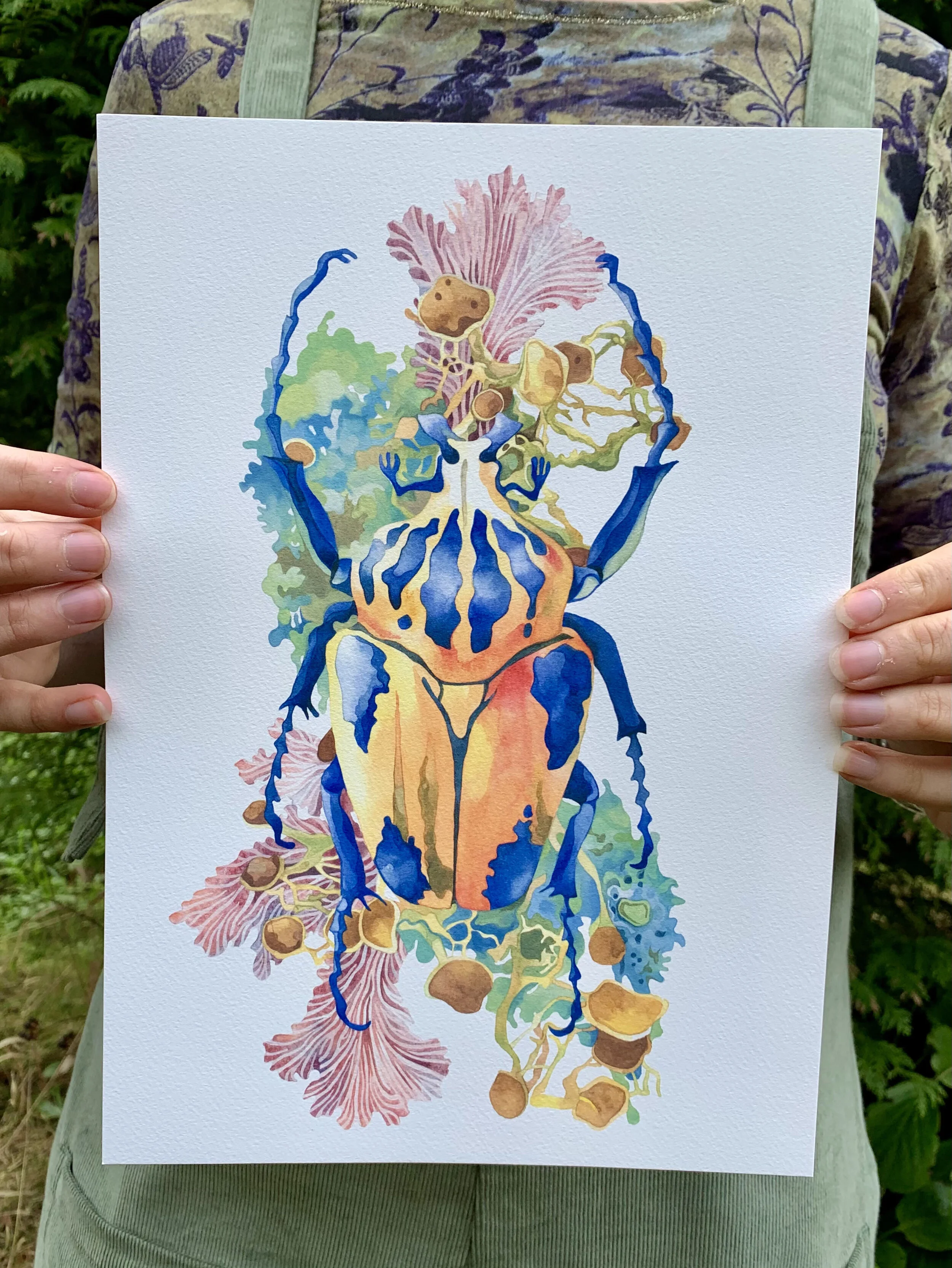Goliath Beetle, giclee print — ALPINE AYITA