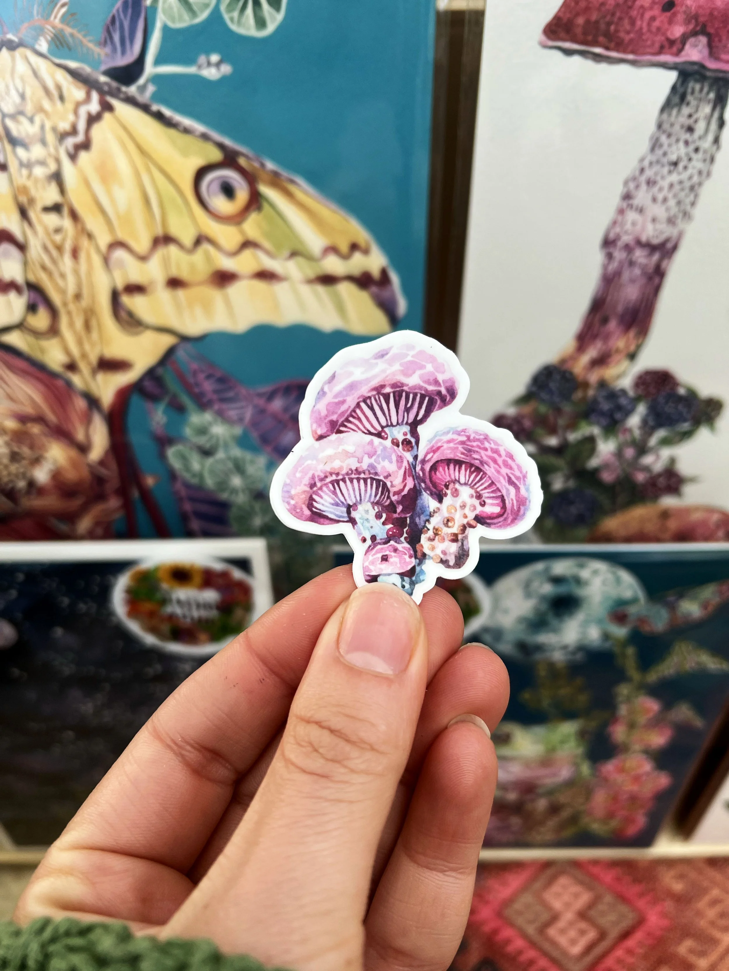 Mushroom sticker