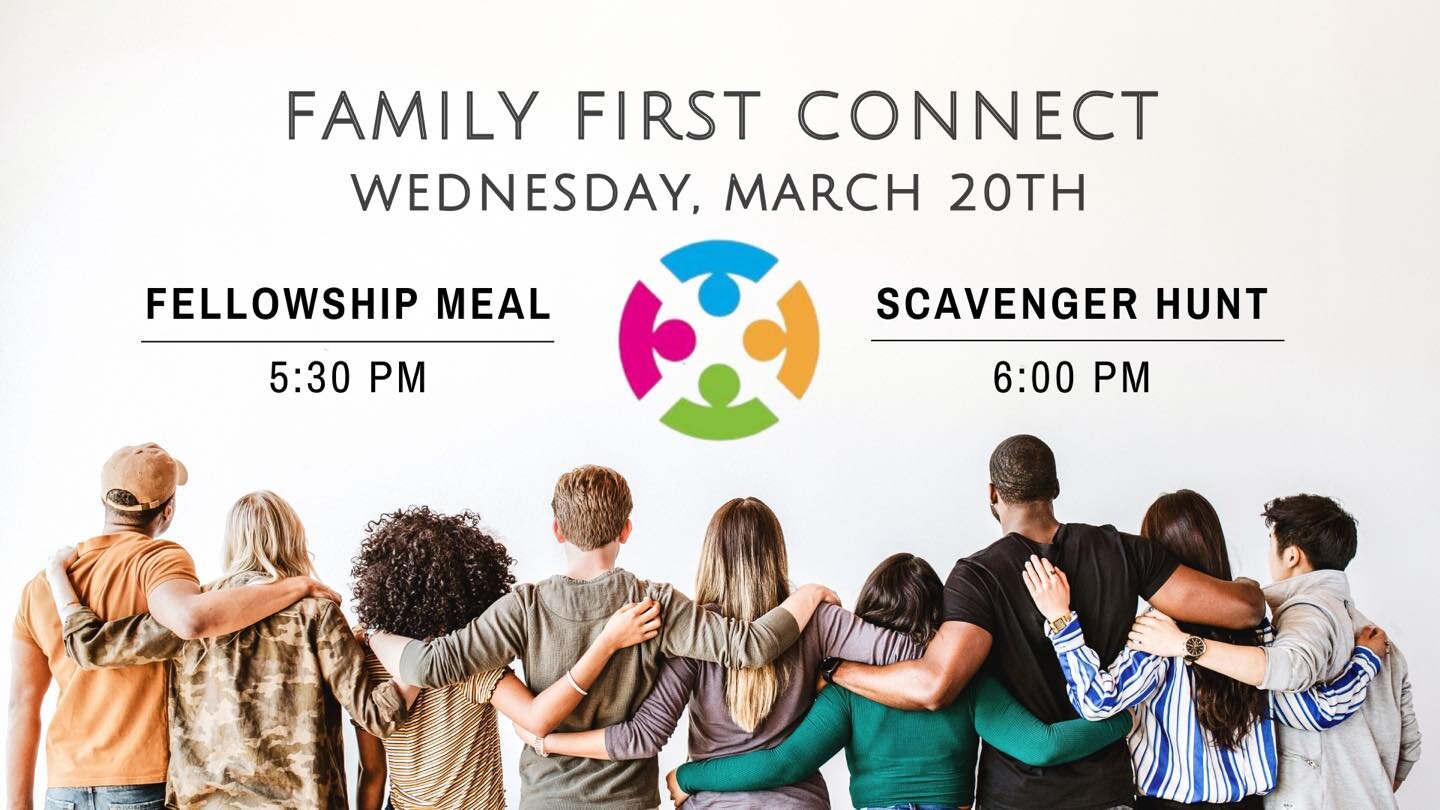 💫Join us for First Connect Wednesday, March 20th from 5:30pm to 7:15pm!

🍽️Breakfast for Dinner 

🔎Scavenger Hunt on High St

#jcfumc #firstconnectwednesdays #searchfortheclues #familytime