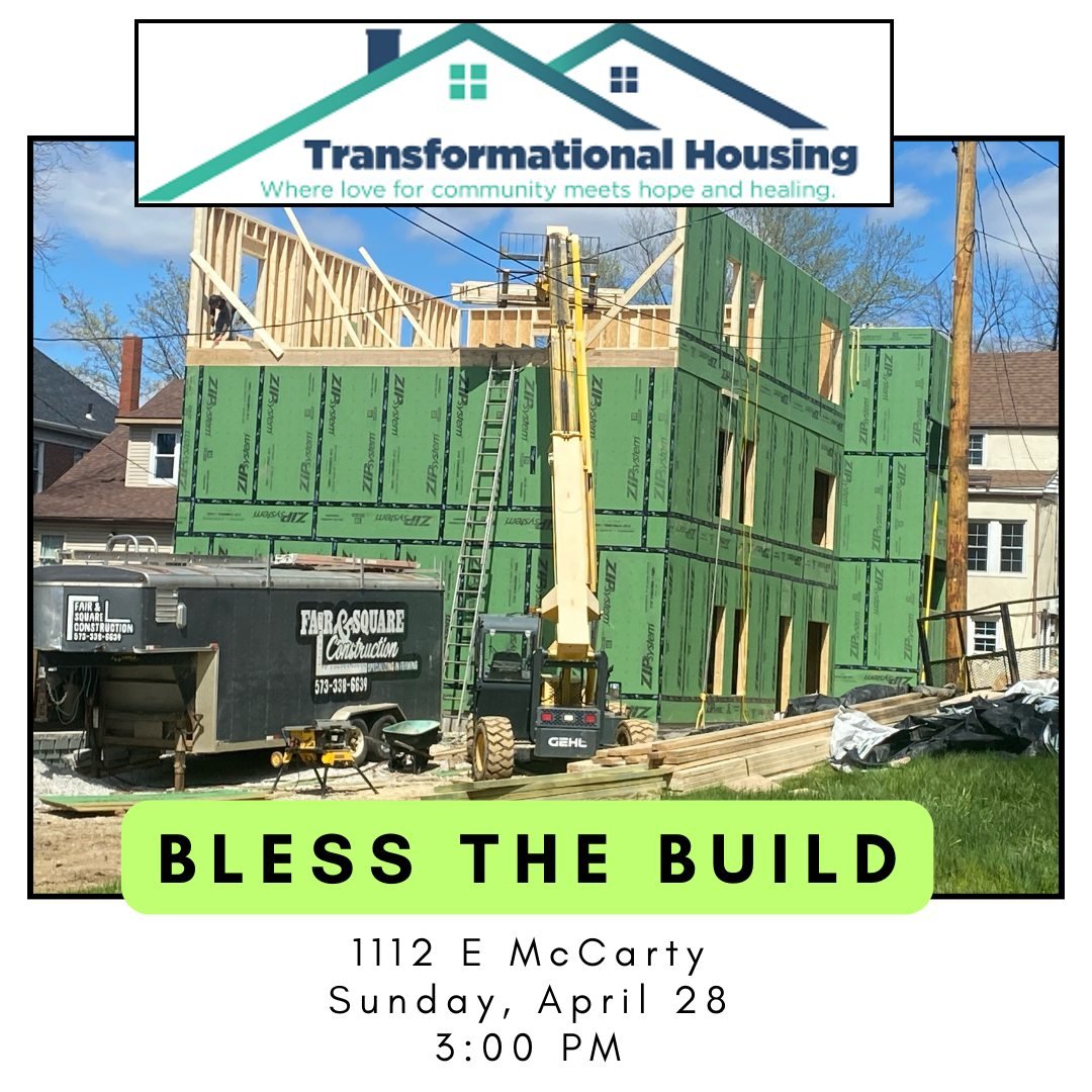 🏡Great progress four our community is being made by Transformational Housing. All are welcome to join us on Sunday, April 28th at 3pm to bless the addition to the 1112 E. McCarty house!

#transformationalhousing #jcfumc #jcmo #lovebetter