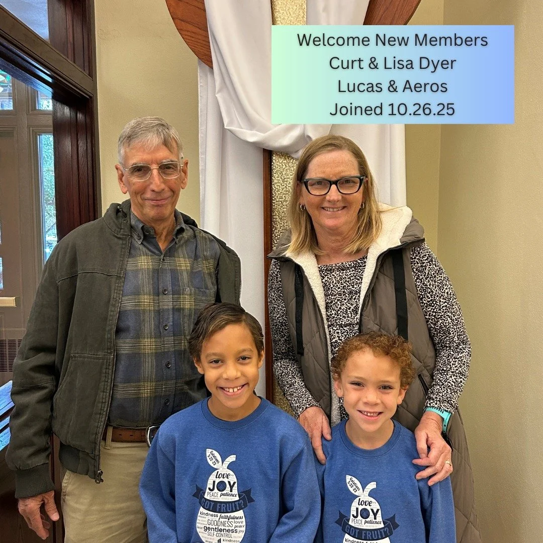 ๐What a fun day of celebrations as we welcomed new members Curt, Lisa, Lucas and Aeros Dyer to our JCFUMC Family! Lucas and Aeros were both baptized and we are overjoyed to witness their dedication to a life in Christ. Thank you Dyer Family for choo