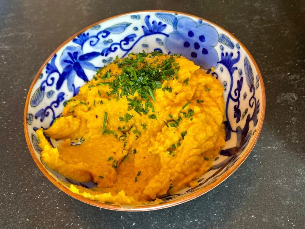Sweet potato and kohlrabi mash