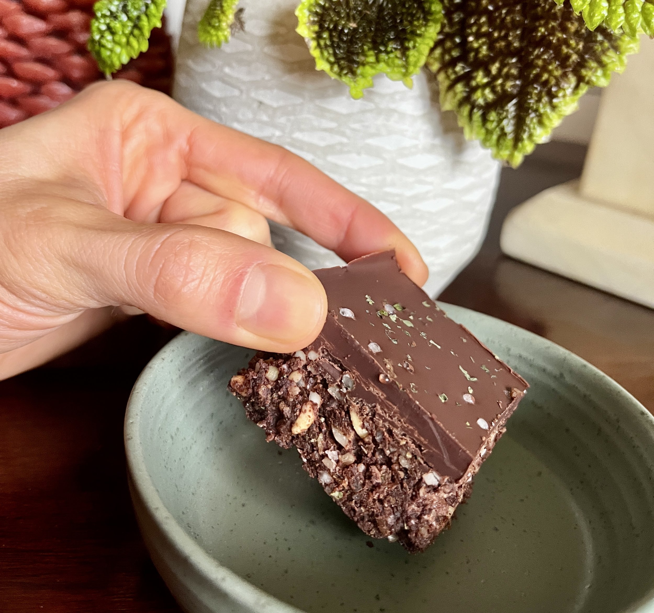 Nori, Miso &amp; Chocolate Raw Brownie (Home copycat)