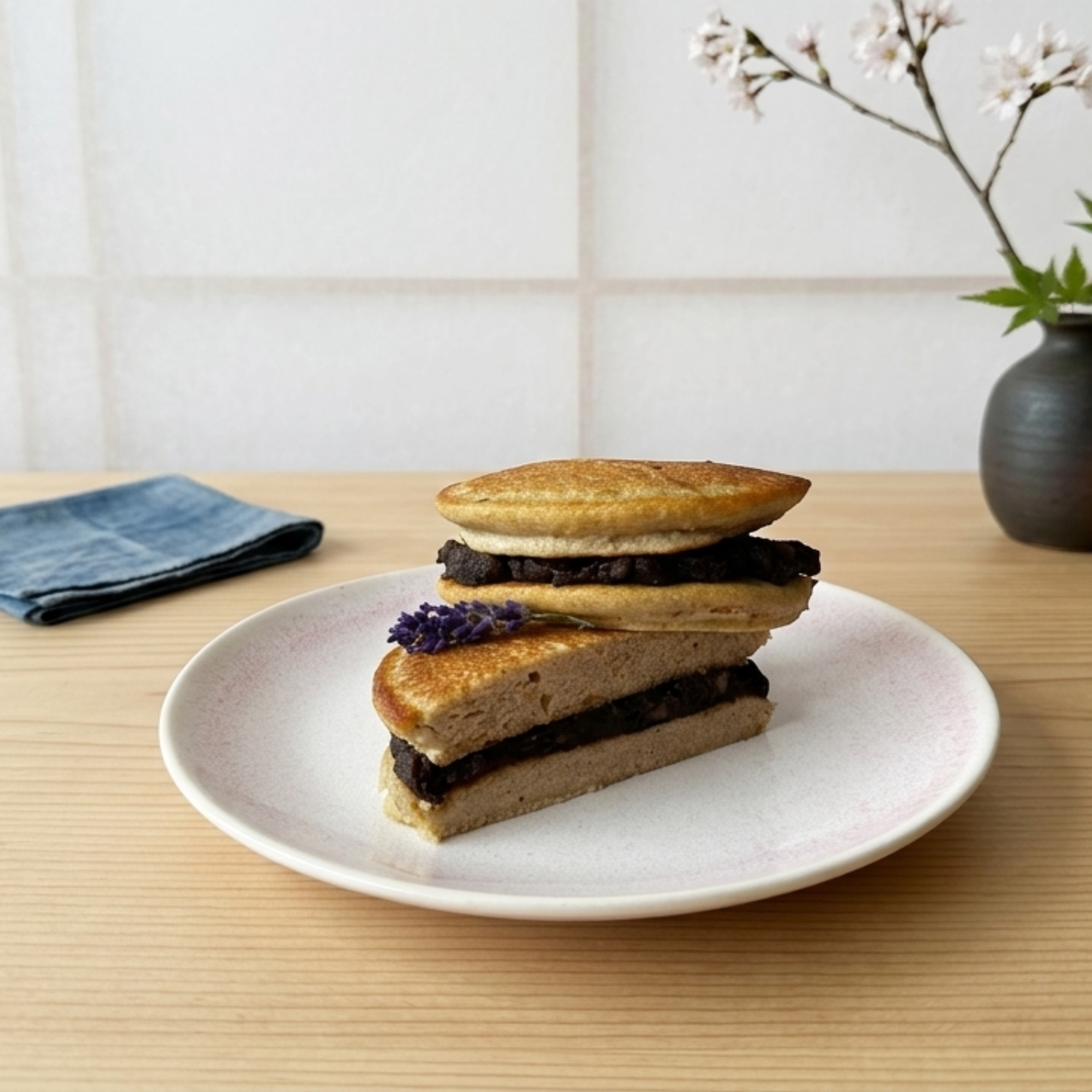 Luna's Dorayaki - Spelt and Adzuki Bean Pancake Sandwiches