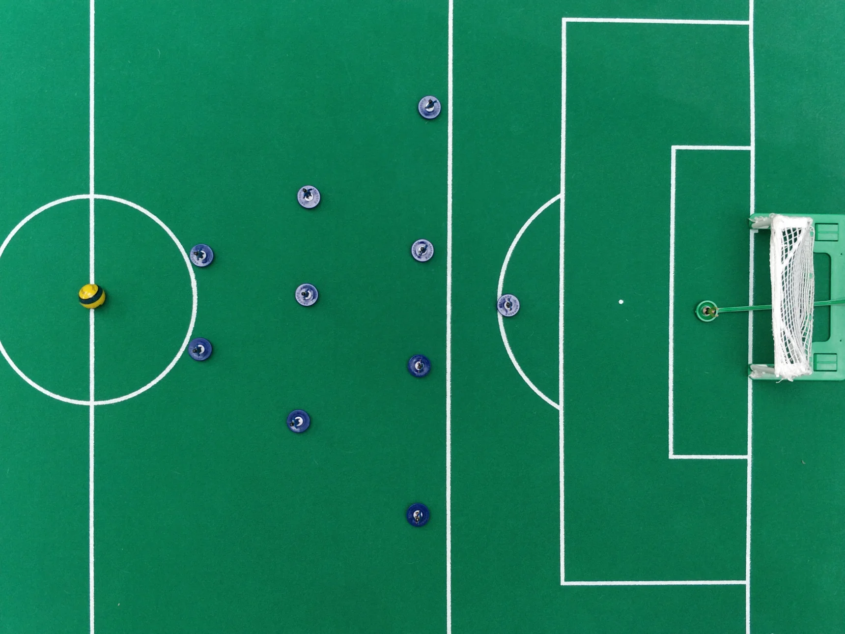 A typical Catenaccio style setup.