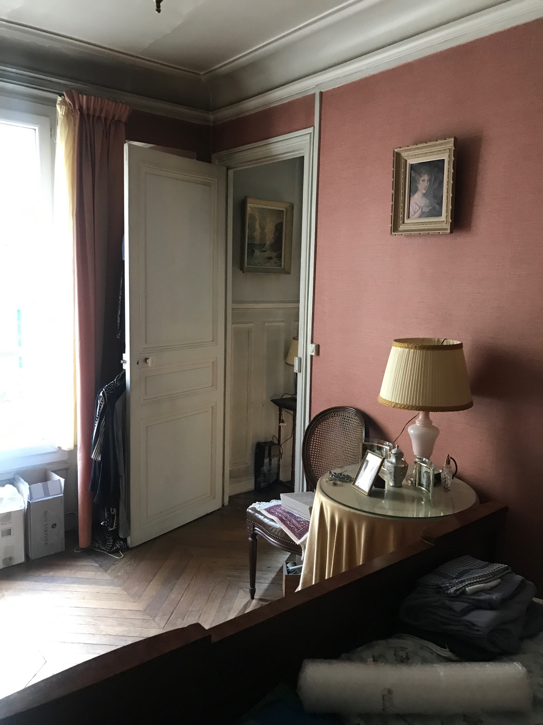 Original single doorway from inside the bedroom