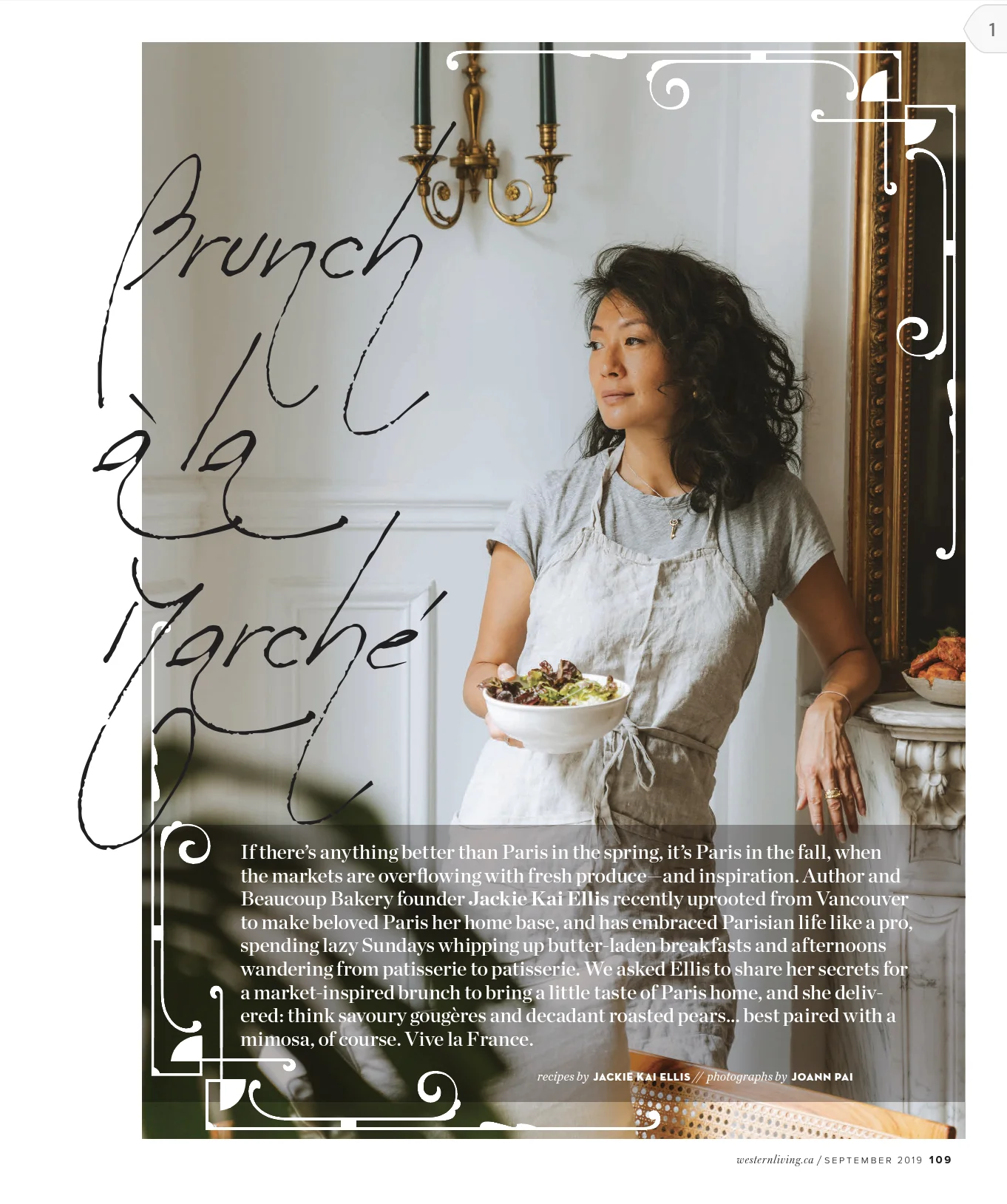 Western Living Magazine - Brunch à la Marché