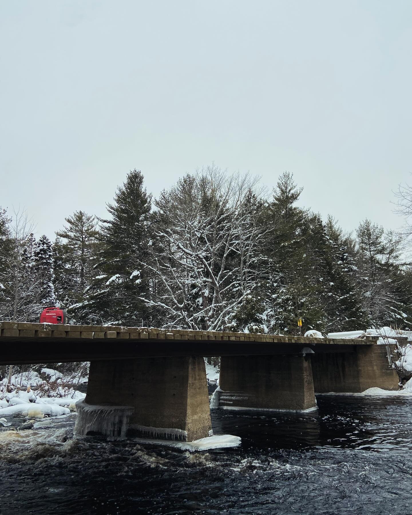 Well there&rsquo;s enough snow in the Medway to get your truck stuck, but we still made it out to visit NS Public Works fixing this bridge deck on the East Branch Rd. If you travel the Medway often, you&rsquo;ll have noted the sorry state of the deck