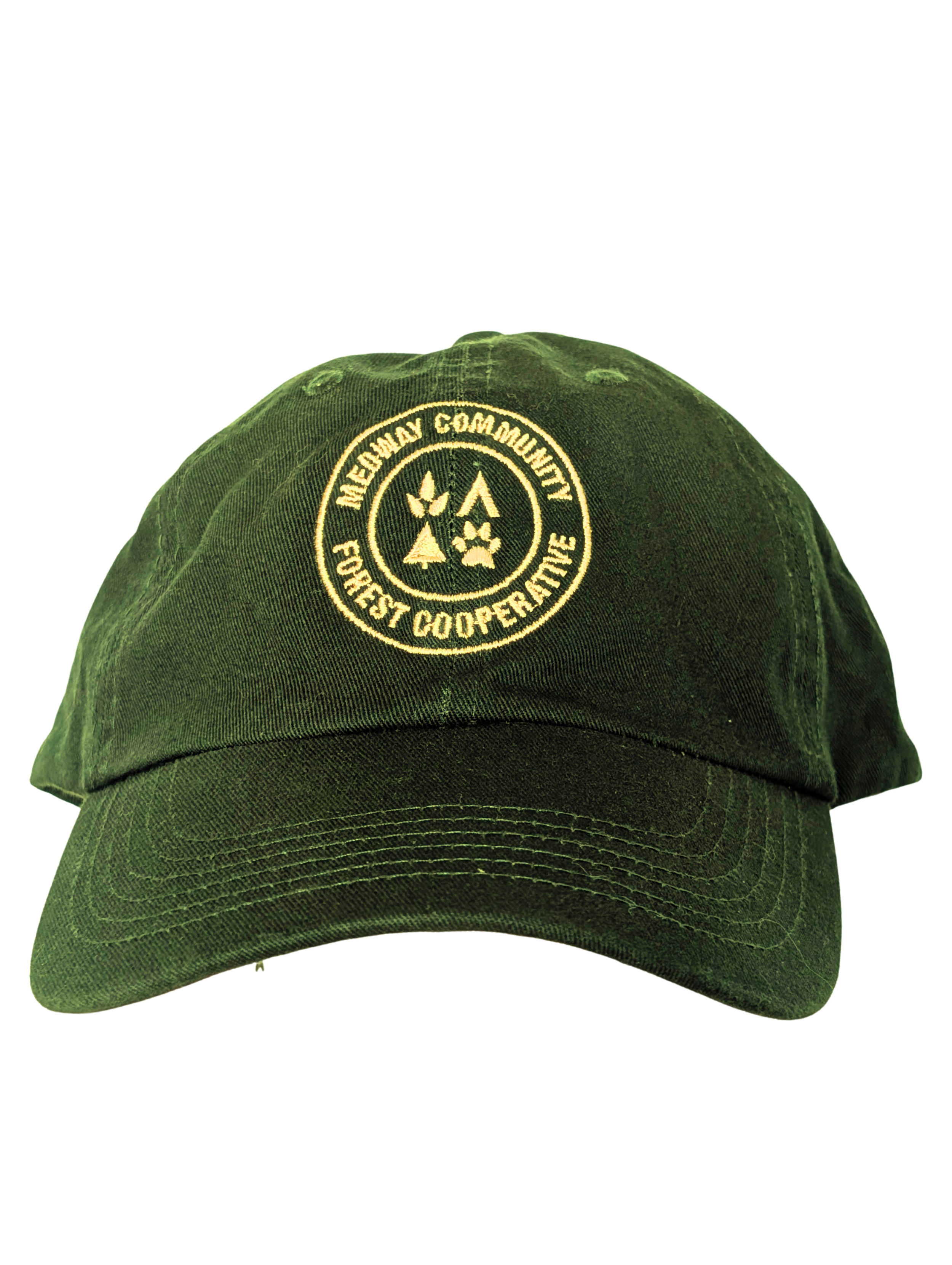 Green + Tan Dad Cap