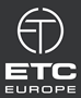 logo that reads etc europe in white text on a black background