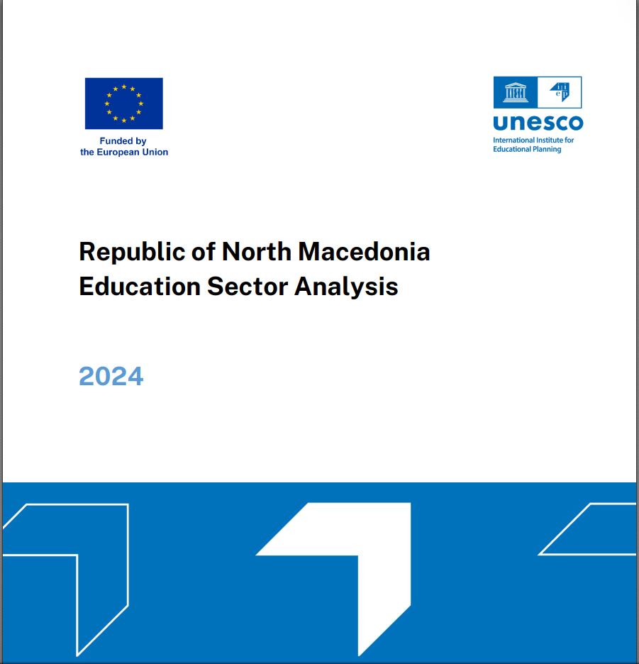 cover page of a report about education in Macedonia