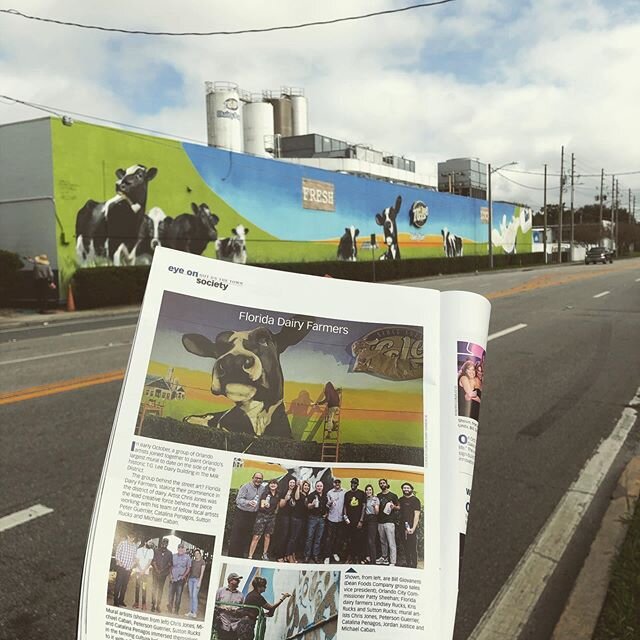 Orlando&rsquo;s biggest mural gets some love Orlando Arts Magazine this month!