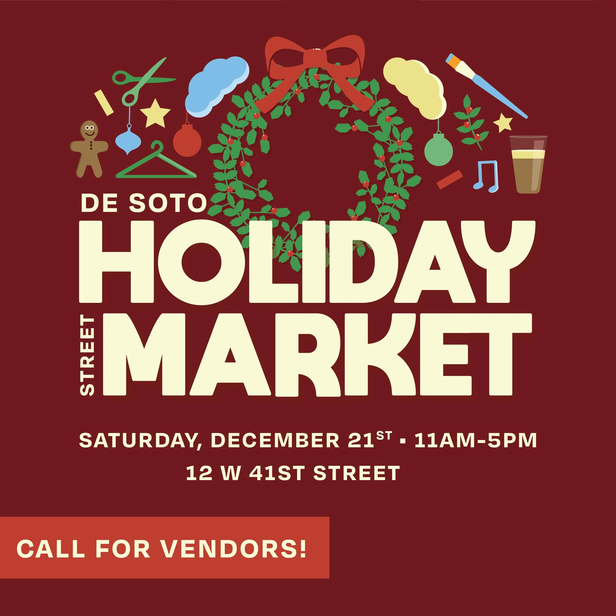 Dec 21st Holiday De Soto Street Market