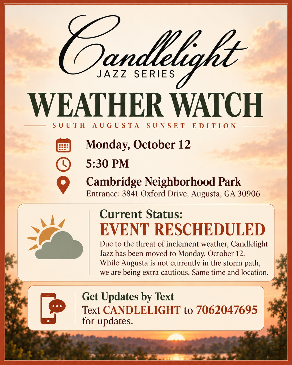 October 9, 2026 Weather Watch