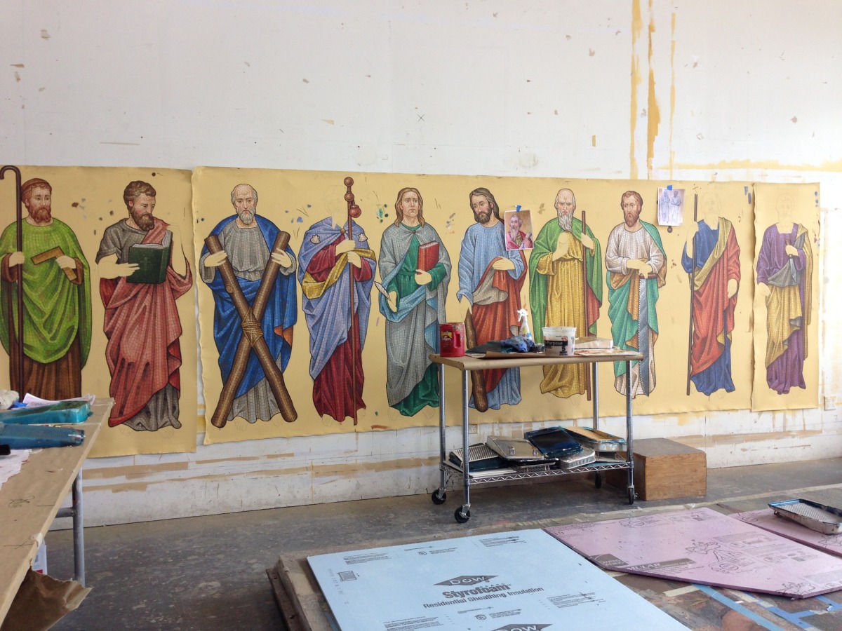 apostles straight on in the studio.jpg