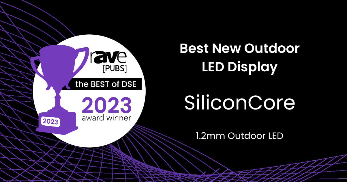 RAVE BEST NEW OUTDOOR LED DISPLAY AWARD