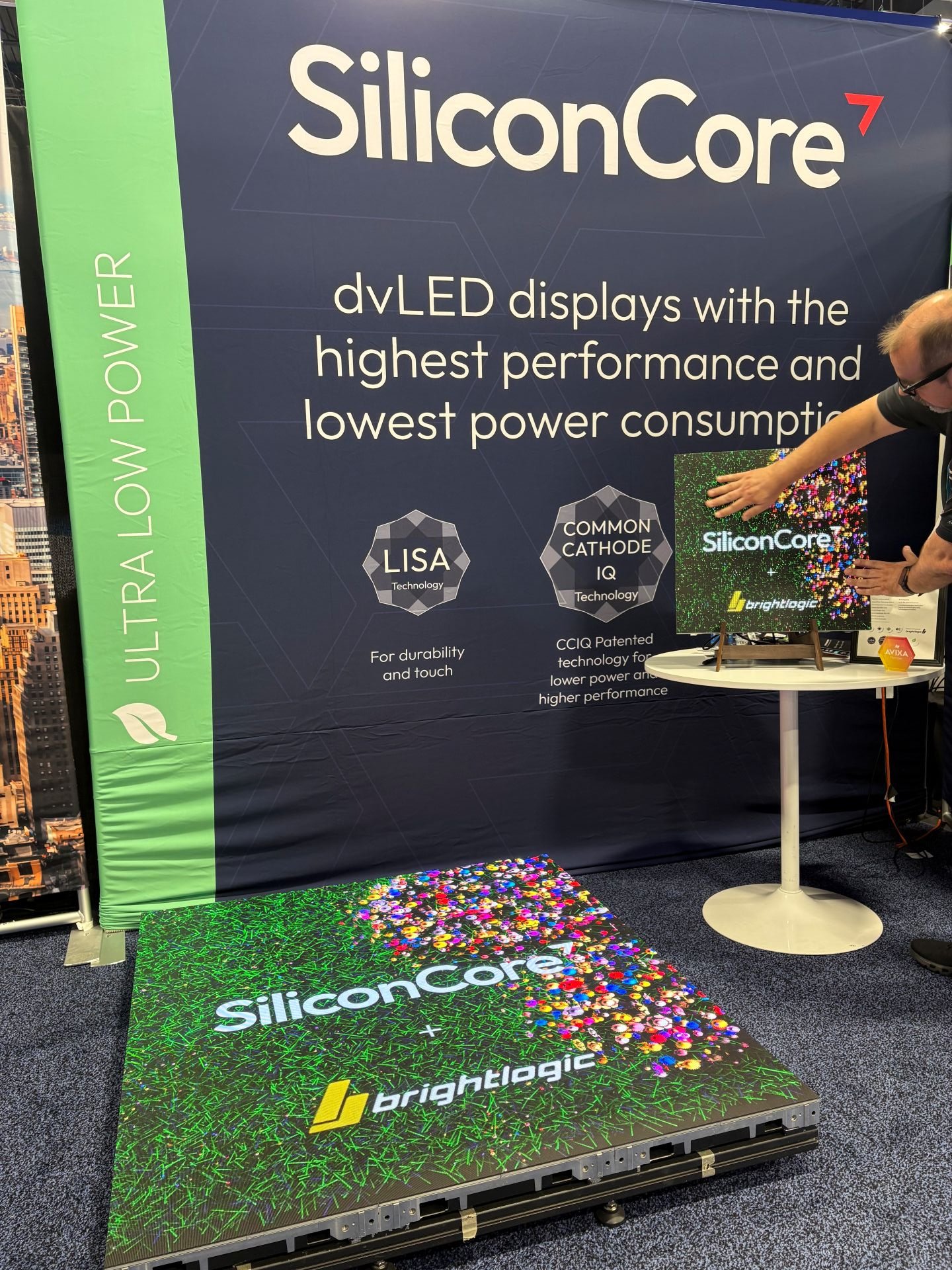 Introducing native touch interaction across fine pixel pitch LED floor
