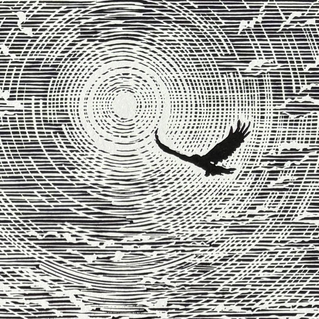 River Clova-Glen Clova_Linocut_Gregory Millar_Detail 1.jpg