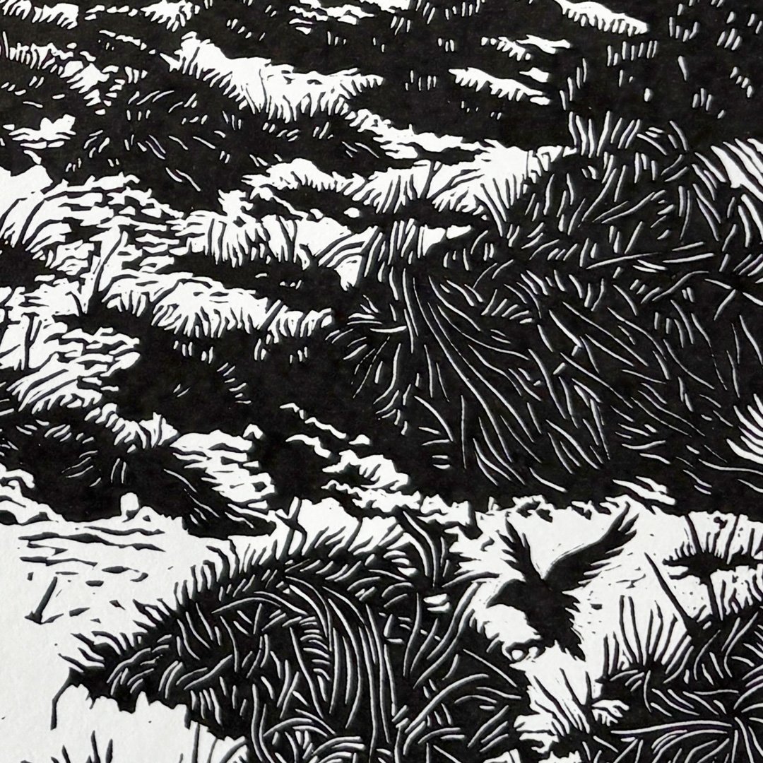 River Clova-Glen Clova_Linocut_Gregory Millar_Detail 2.jpg