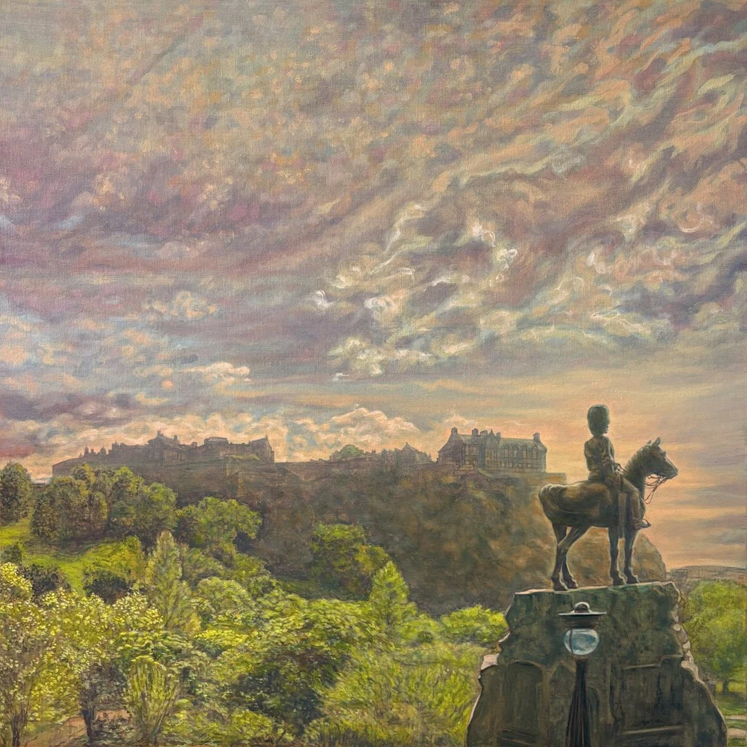 Edinburgh Castle & Royal Scots Grey_Oil_2ftx2ft_Gregory Millar_Full Image.jpg