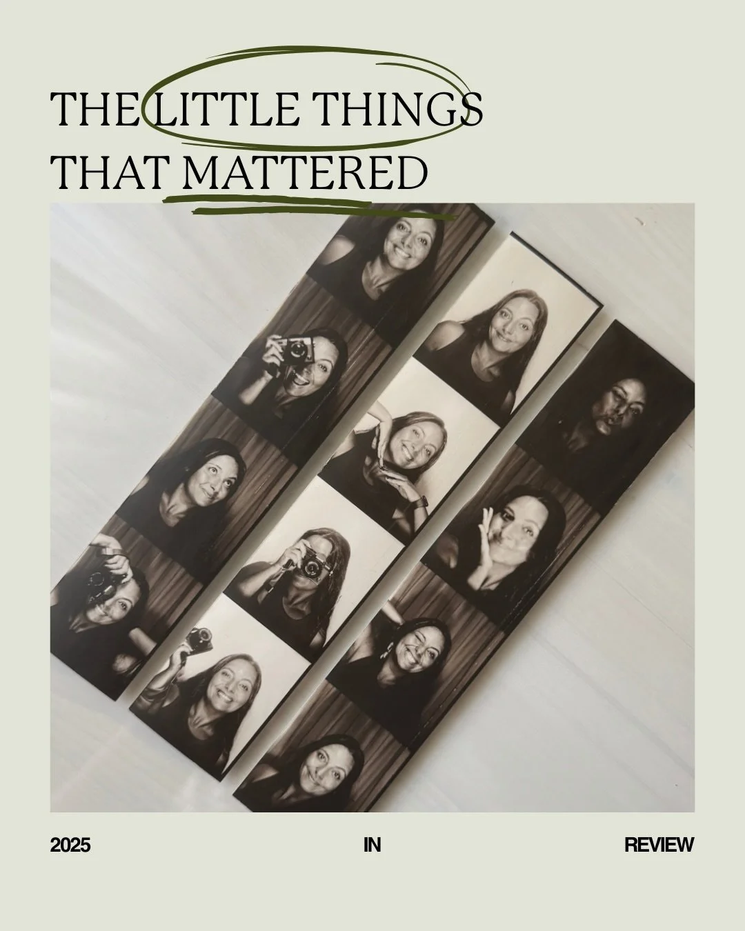 2025 was one of my favourite years - not just professionally, but personally. 

I truly believe that to be a good artist, whatever the medium, you need to live a full, well-lived life. To be able to capture true emotion, you need to experience it. To