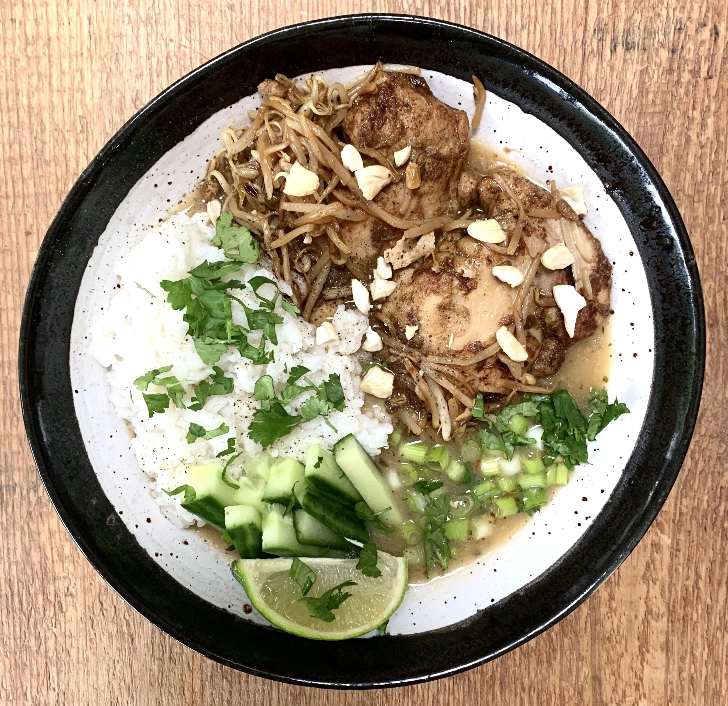 Thai Chicken Satay Rice Bowl