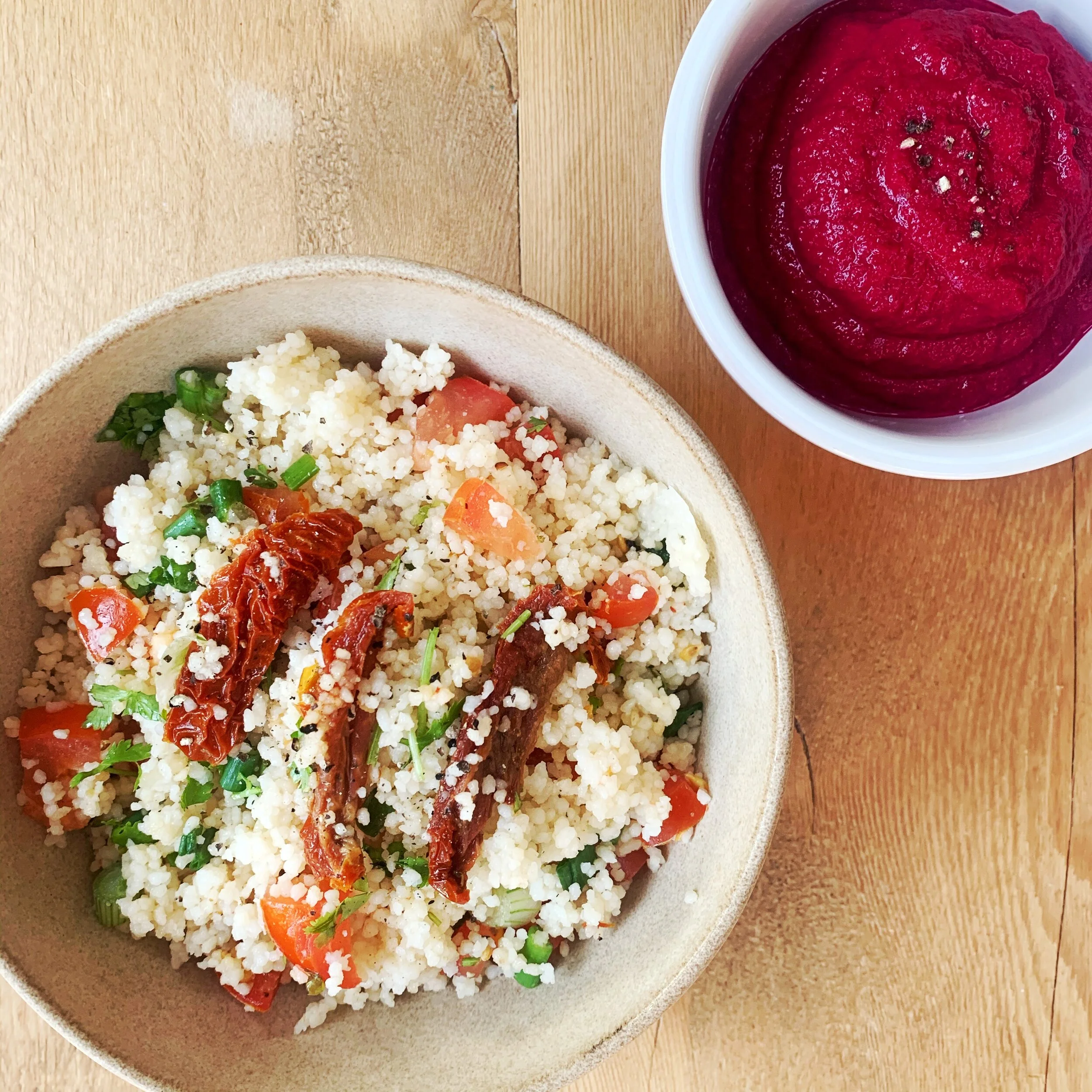 Summer Sides - Tabbouleh &amp; Beetroot Dip