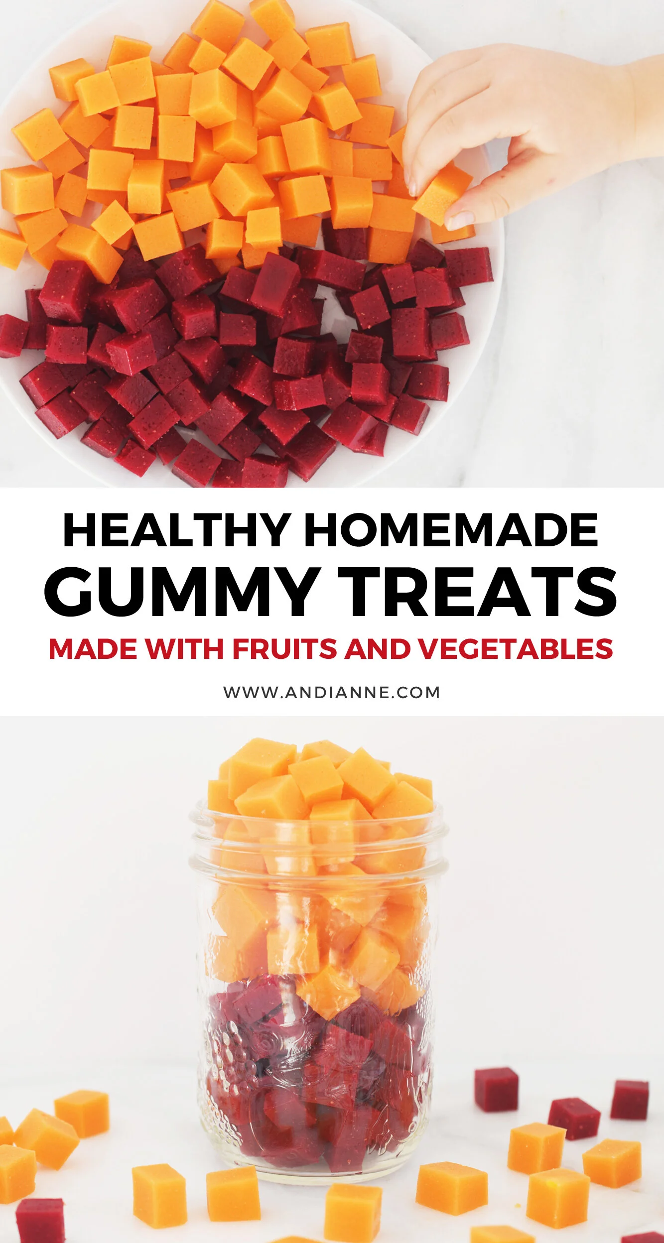 Gelatin Gummies Recipe with fruits And Veggies — Andi Anne