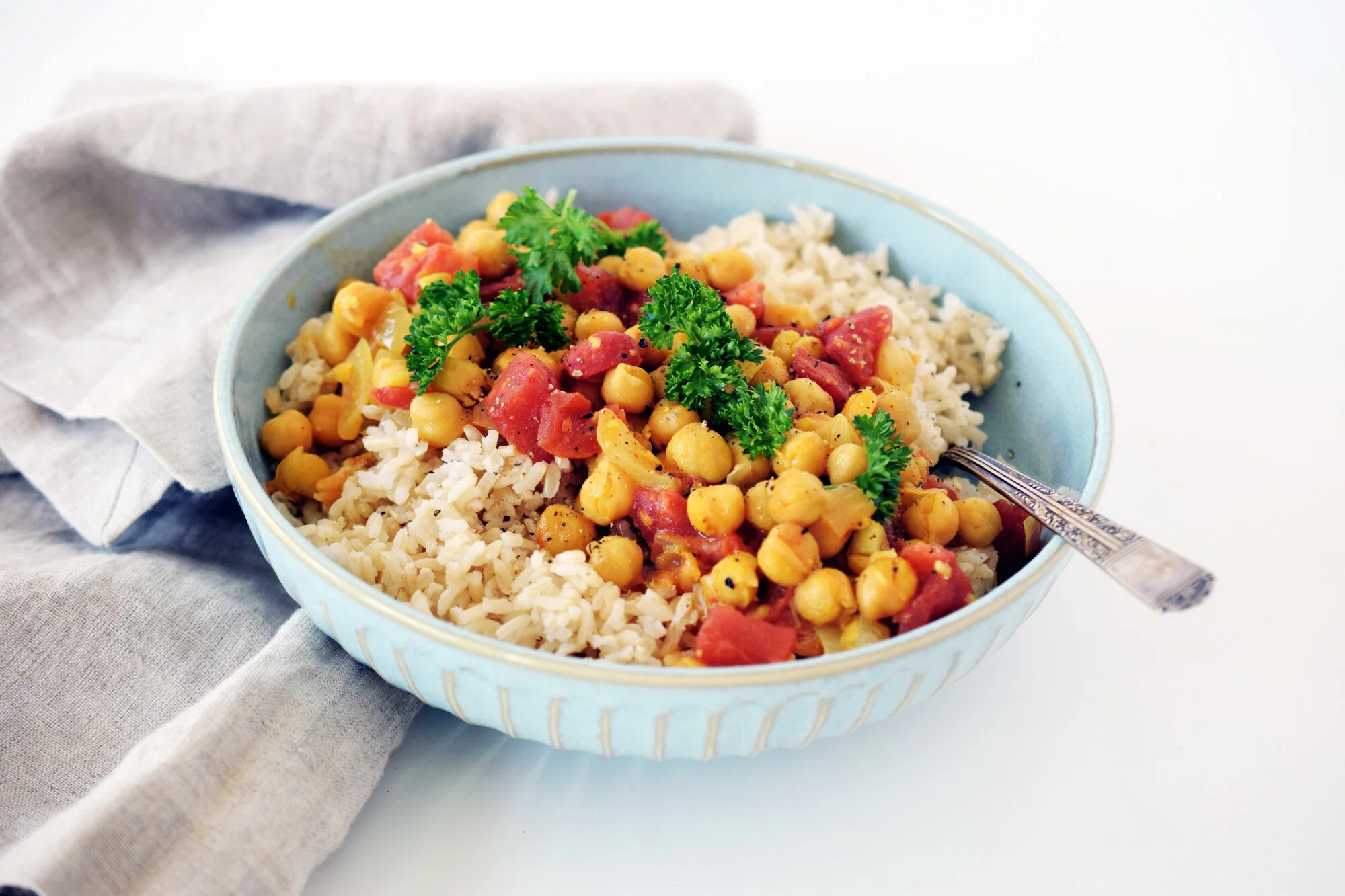 Coconut Turmeric Chickpeas With Brown Rice Recipe — Andianne