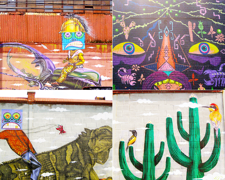 The street art or graffiti around Bushwick, Brooklyn, NYC