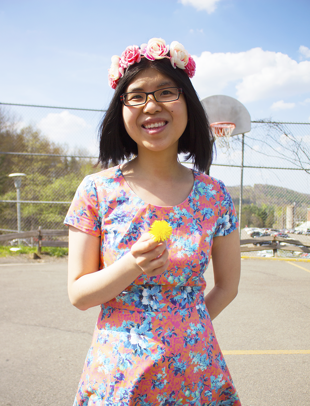 Used PIOL to design the perfect go-to floral dress for spring