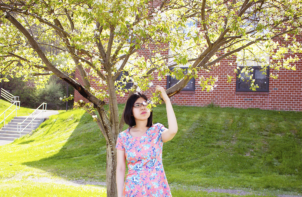 Celebrating the arrival of beautiful spring with a floral dress from PIOL