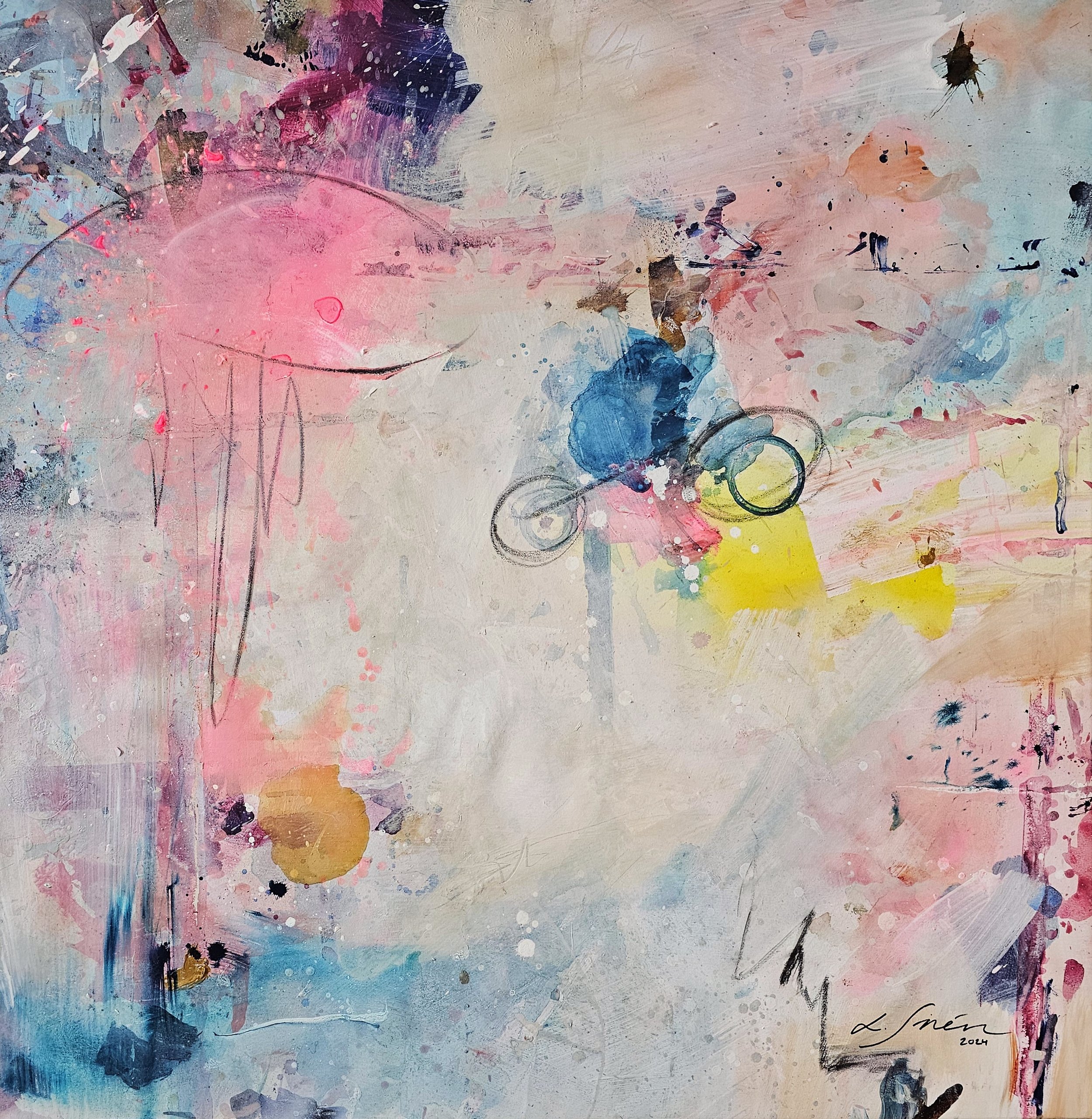 Untitled (Family of Acrobatic Jugglers VII) by Jan Stussy