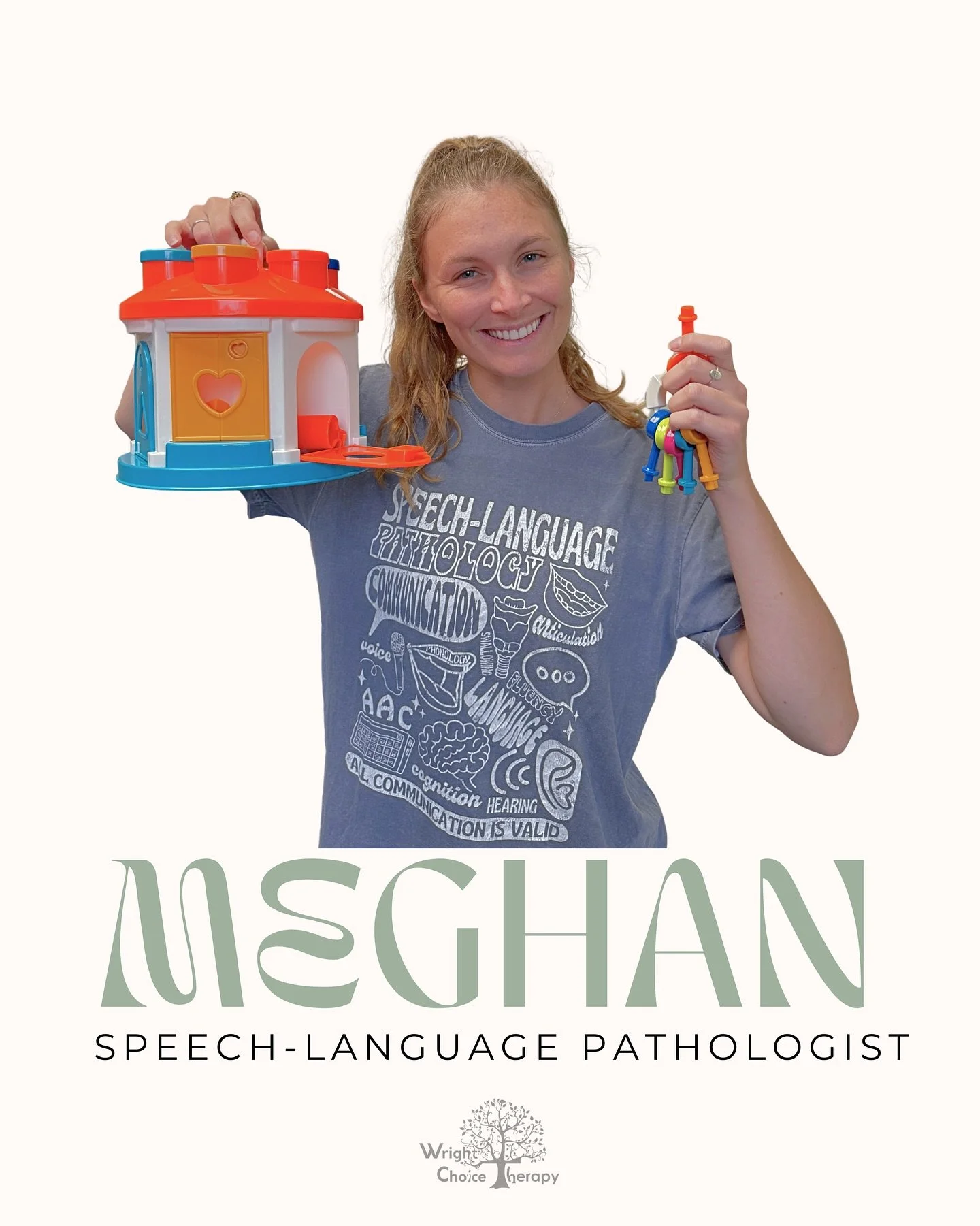 👋Meet the therapist! 

Say hello to Meghan!

She is one of our speech therapists who joined our clinic in June 2025. With a diverse background working with both pediatric and geriatric populations, Meghan brings a wealth of knowledge, empathy, and e