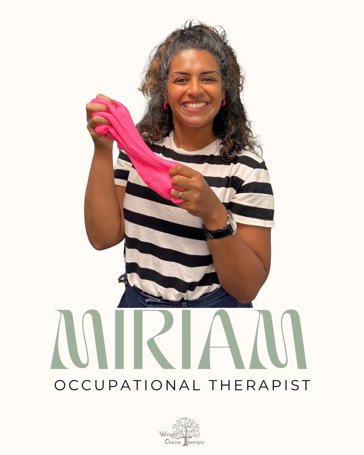 👋Meet the therapist! 

Say hello to Miriam!

She is one of our occupational therapists who joined our clinic in 2023. With over 12 years of experience, three children of her own, and a career spanning four countries, she brings a unique and well-rou