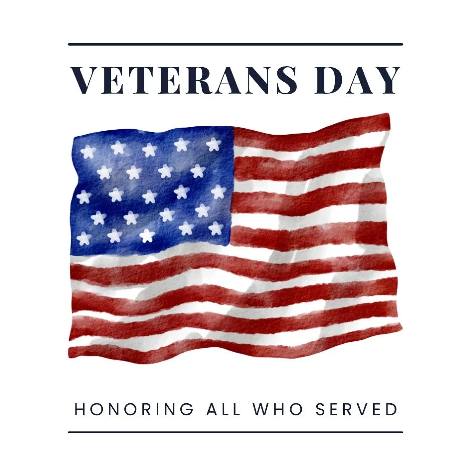 Grateful for the courage and sacrifice of all who served. Happy Veterans Day! 🇺🇸