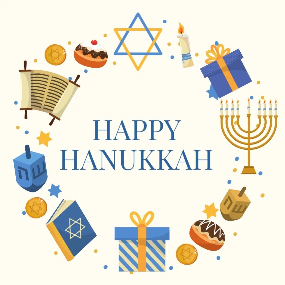 Happy Hanukkah! We&rsquo;re so grateful to celebrate a season of light, growth, and connection with our incredible friends and  families. 🕎✨💙