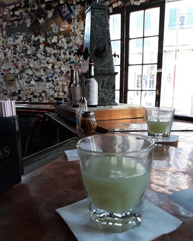 day-drinking with @travaniceday⠀
.⠀
.⠀
.⠀
.⠀
.⠀
.⠀
#daydrinking #absinthe #absinthebar #drinkingnola #frenchquarter #theoldabsinthehouse #oldabsinthehouse #neworleans #neworleandrinks #noladrinks #absinthelouche #absintheservice #bourbonstreet #cresc