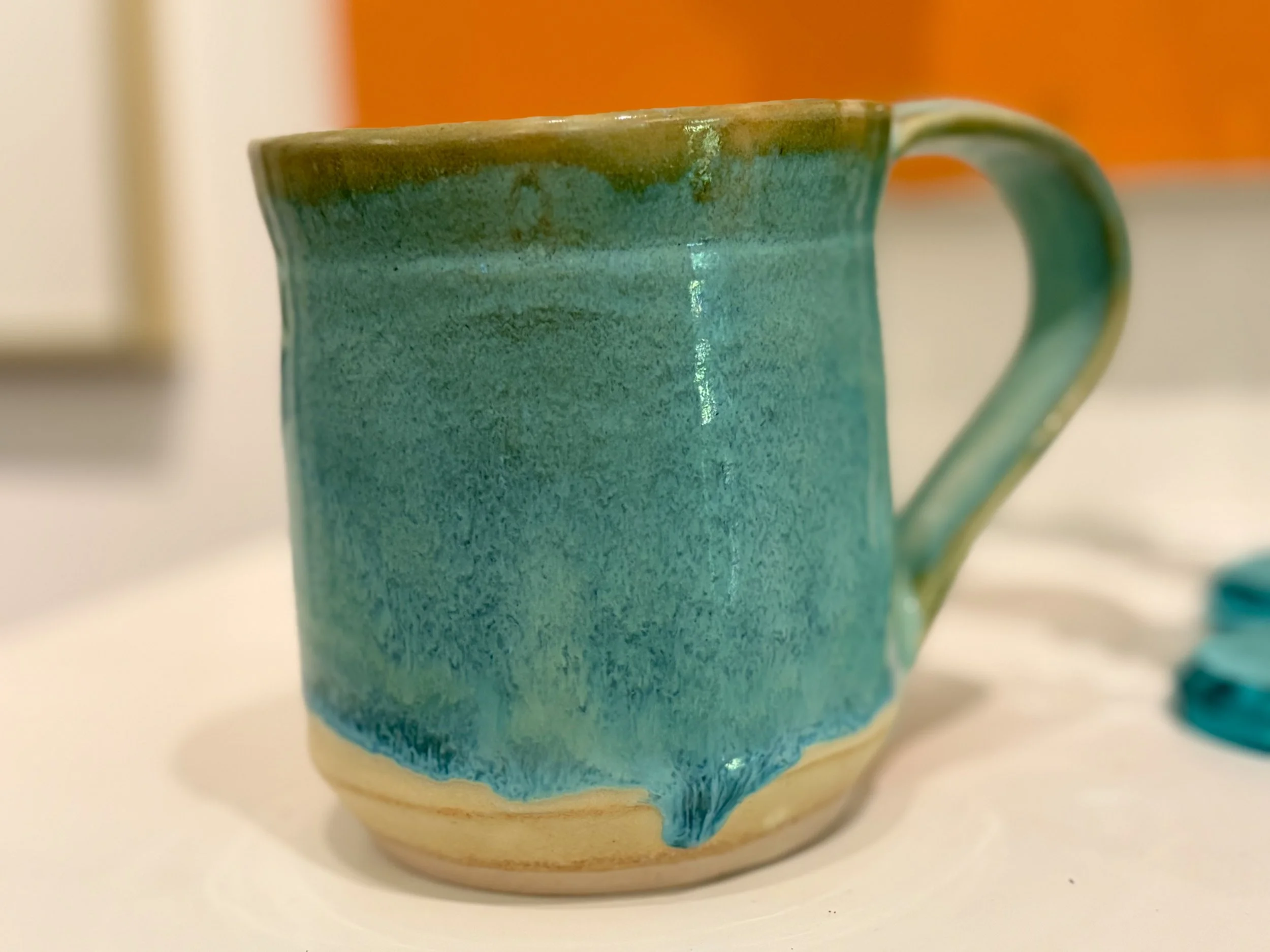 Turquoise Porcelain Mug