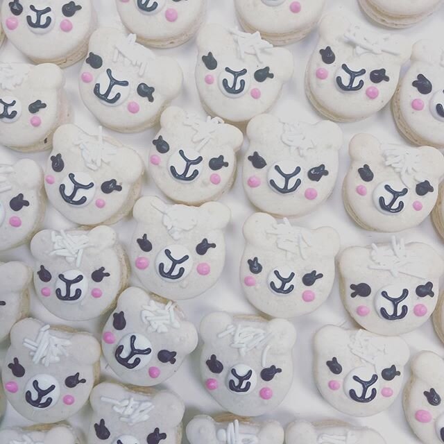 Preview of just one of our decorative macarons. Only available this Friday at our Macaron Party Event. Check out our Facebook page for more information. #llamamacarons #macaronslover #macaronparty #macaronlove #macaronshells #yummy #toocutetoeat #del