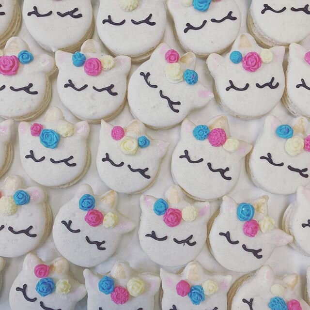 Unicorn Macarons available this Friday at our Macaron Party!! #macarons #unicornmacarons #gottahaveit #macaronlover #justdelicious